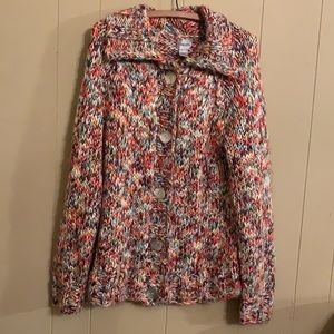 Chico’s women’s sweater.  Multi colored size 2 or large.